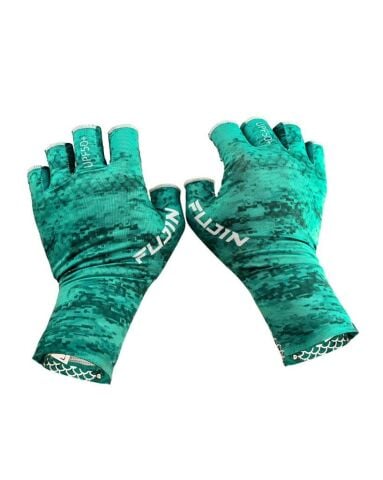 Fujin Pro Angler Summer Gloves Green ( M/ L)