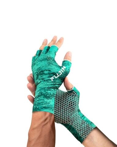 Fujin Pro Angler Summer Gloves Green ( M/ L)