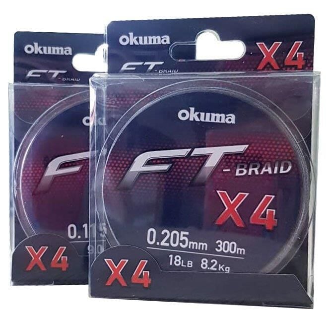 Okuma Ft-*4 Braided Line 300 mt Grey Örgü İp Misina