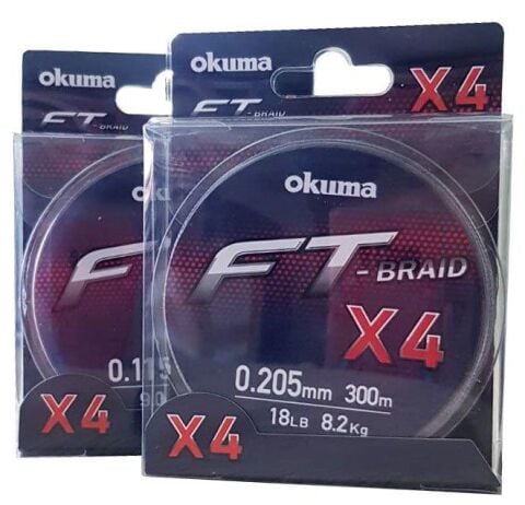 Okuma Ft-*4 Braided Line 300 mt Grey Örgü İp Misina