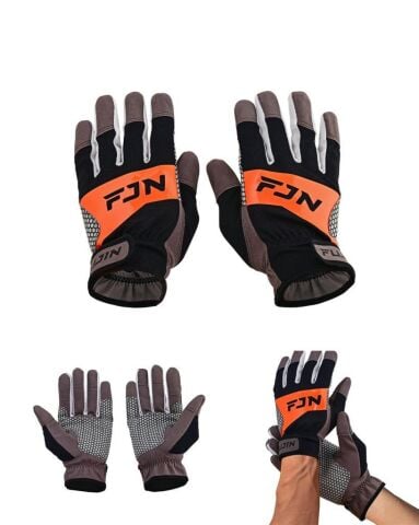 Fujin Pro Angler Trolling Gloves Black (M/L)