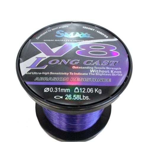 SMAX V8 Long Cast 1200 mt (Purple)
