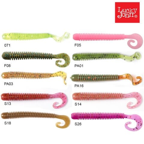 Lucky John Ballist 3.3'' 8.38 cm 8P Silikon Yem