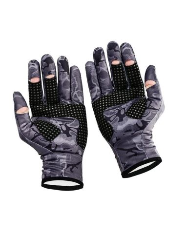 Fujin Pro Angler Winter Gloves Black Camo (L/XL)