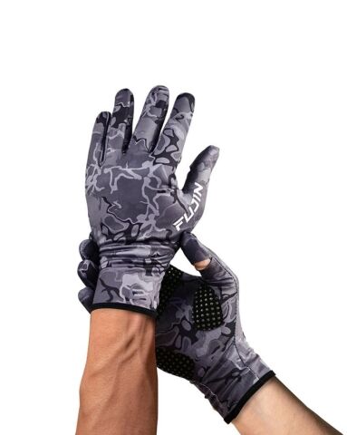 Fujin Pro Angler Winter Gloves Black Camo (L/XL)