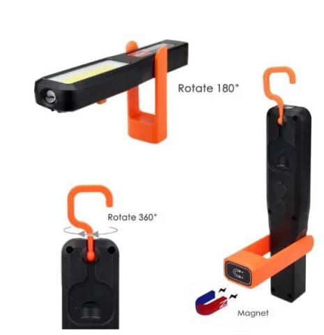 Gold Orion or-998 Ayarlanabilir Mıknatıslı  Şarjlı Lamba