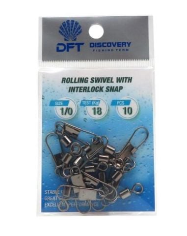 DFT Klipsli Fırdöndü - Siyah No:1/0 (10ad)