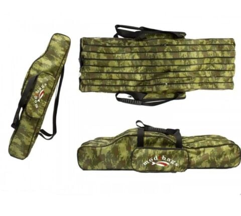 Modibags 140cm 4 Gözlü Kamuflaj Olta Çantası