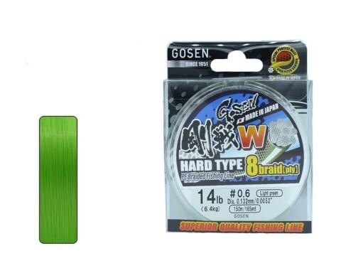 Gosen W8 Hard Type Yeşil 0.132mm 150mt İp Misina