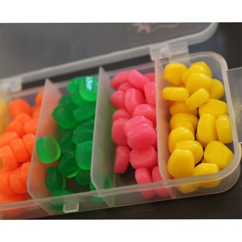 Captain 3496 Pop Corn Silikon Sazan Yemi 100'lü Kutuda Color:Mix