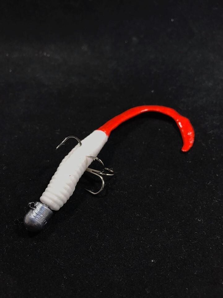 Orak Kuyruk Modifiyeli Silikon (Kırmızı Kuyruk) 9cm 16gr