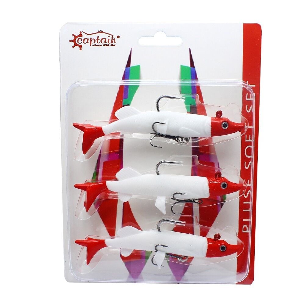 Captain 3067 Pluse Soft 12cm 26,5 gr  Turna Silikonu 3'lü Set