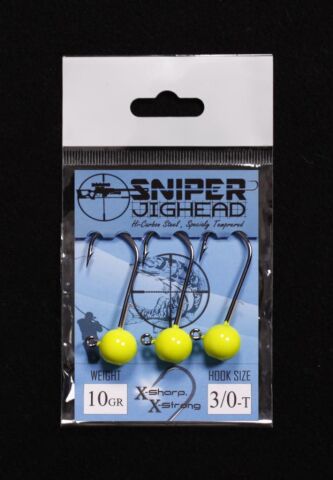 Sniper Telli Jighead Sarı Kafa 10gr 3/0 iğne