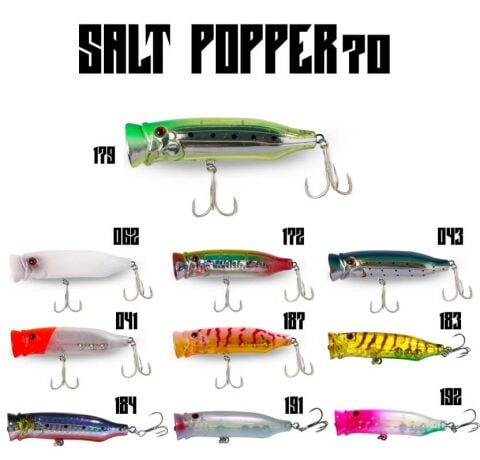 Fujin Salt Popper 70mm 9.5gr Su Üstü Maket Balık