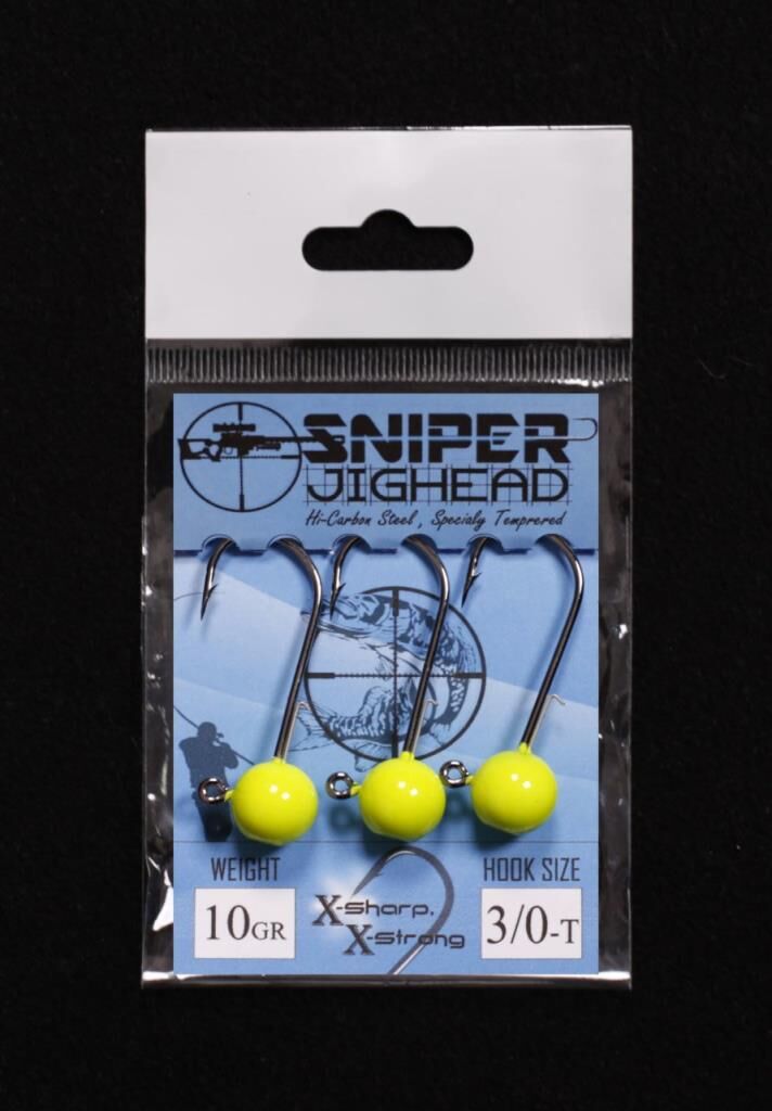 Sniper Telli Jighead Sarı Kafa 15gr 3/0 iğne