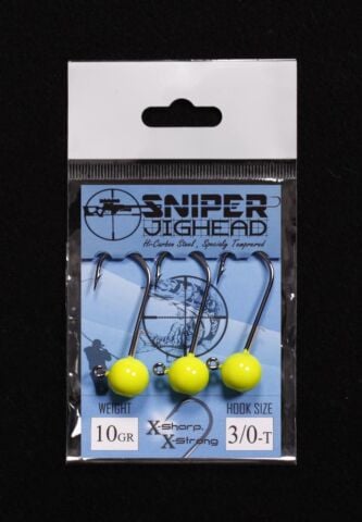 Sniper Telli Jighead Sarı Kafa 15gr 3/0 iğne