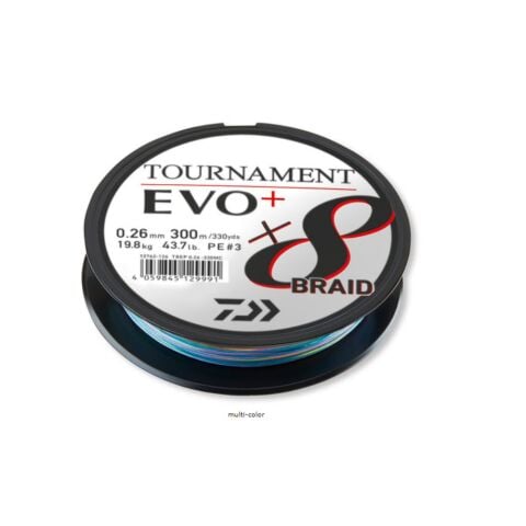 Daiwa Tournament EVO+ 8B Multicolor 0.16mm İp Misina (300m)
