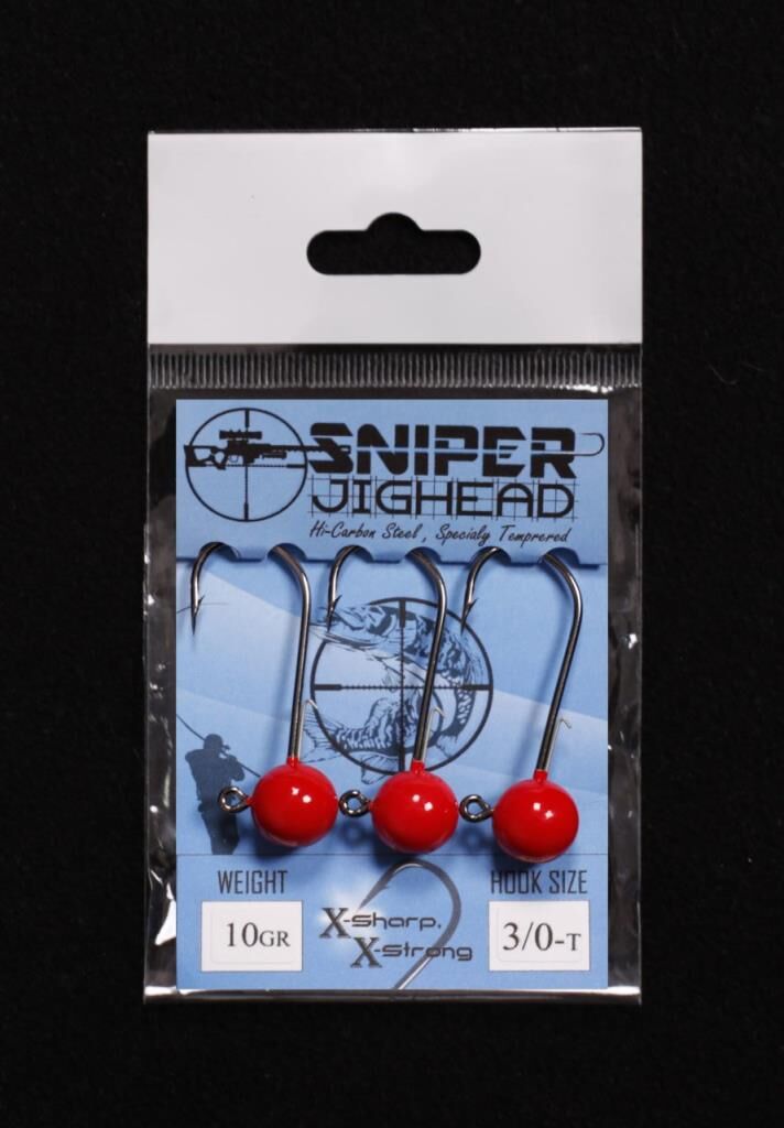 Sniper Telli Jighead Kırmızı Kafa 15gr 3/0 iğne