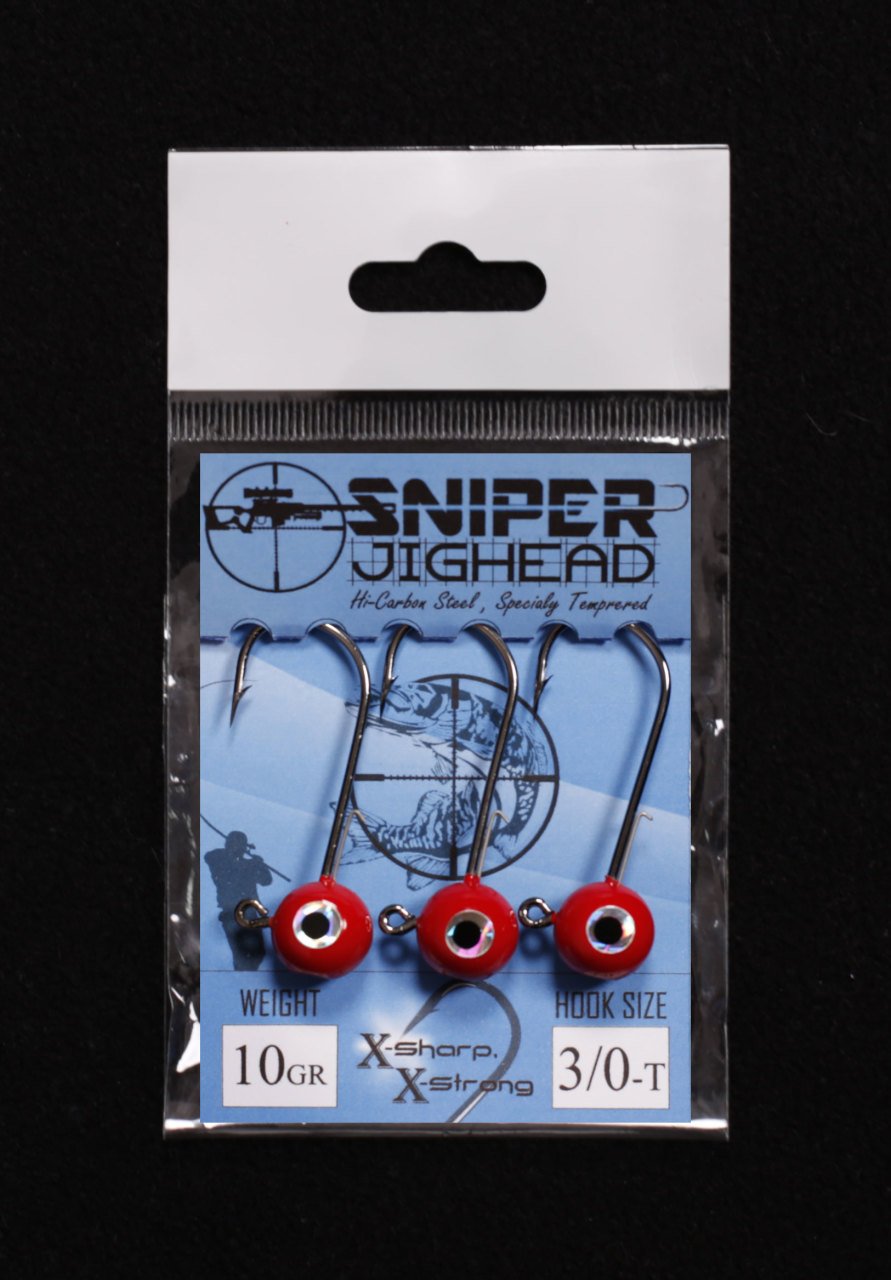 Sniper Telli Jighead Kırmızıı Gözlü 10gr 3/0 iğne