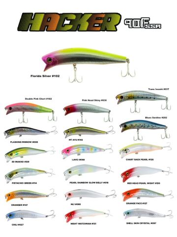 Fujin Hacker 90mm 12.6gr SSR Floating Maket Balık