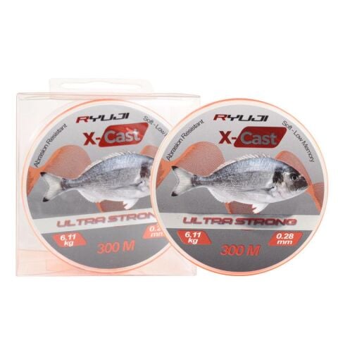 Ryuji Xcast 300 mt Orange 0.35mm  Surf Misina