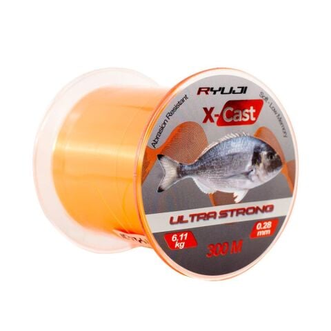 Ryuji Xcast 300 mt Orange 0.35mm  Surf Misina