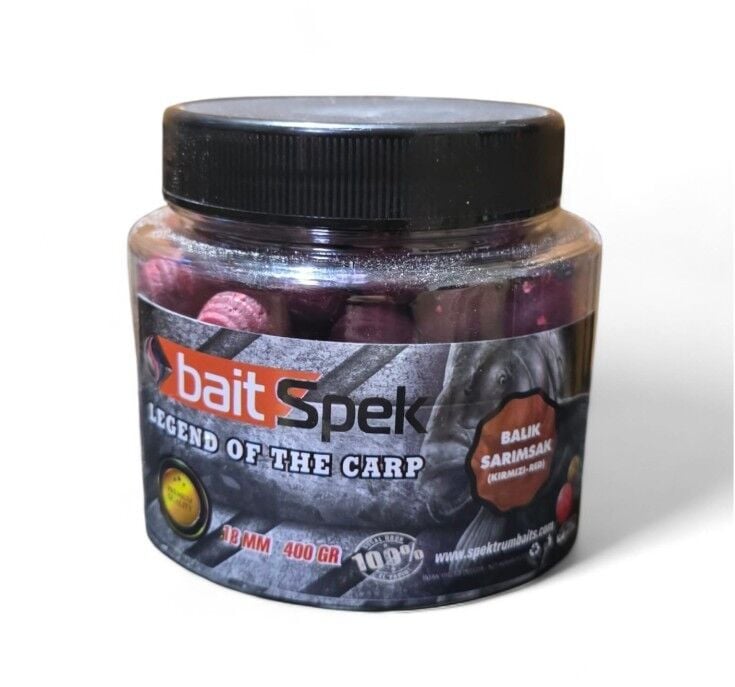 Spektrum Baits Balık Sarımsak Kırmızı 18 mm 400 gr Boili