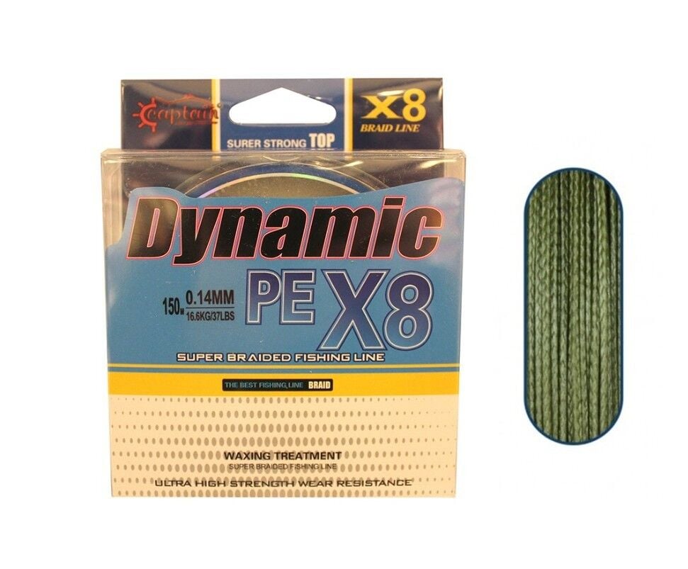 Captain Dynamic Soft PE 8X  İp Misina 150mt Yeşil