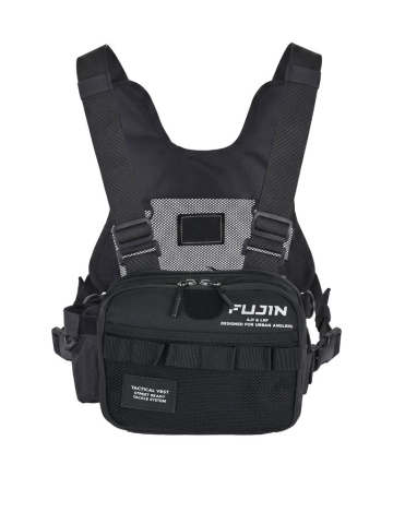 Fujin Tactical Vest Black Balıkçı Çantası