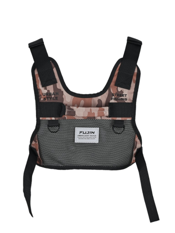 Fujin Tactical Vest Brown Camo Balıkçı Çantası