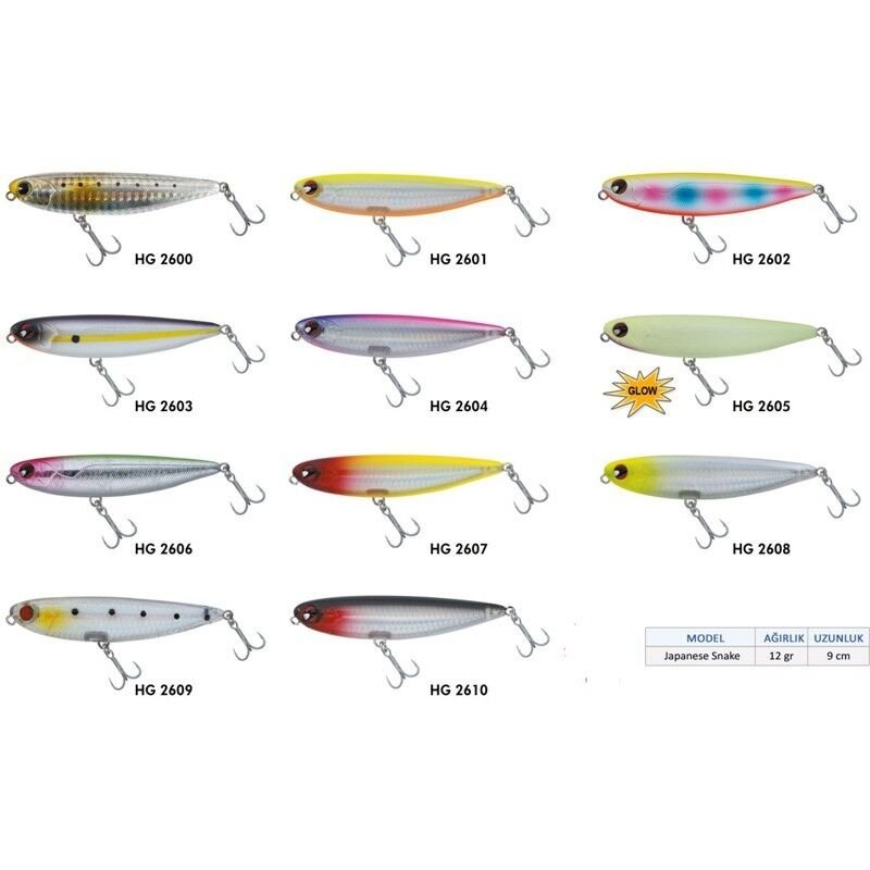 Effe Japanese Snake 9cm 12gr Su üstü Sahte