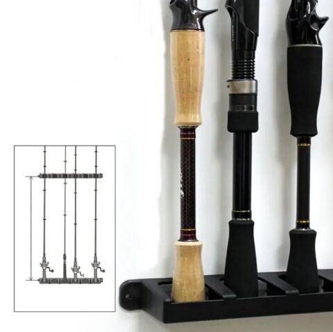 Powerex Kamış Olta Rafı Duvar Montaj Modüler Standı