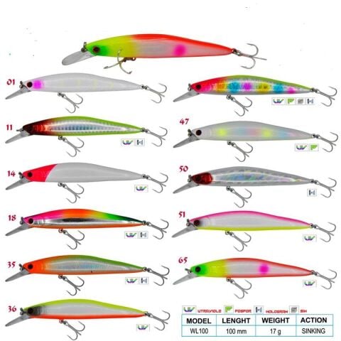 Wily Deep Swimmer 10 cm Maket Balık 17 gr Sinking Suni Yem