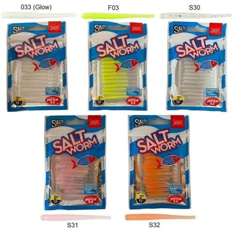 Lucky John Salt Worm 4.1 cm Lrf Silikonu