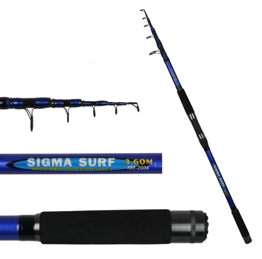 Eurofish Sigma Surf 390cm Olta Kamışı 100-200 Gr (Mavi)