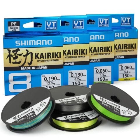 Yeni Shimano Kairiki 8 150m Steel Gray 0.060mm/5.3kg