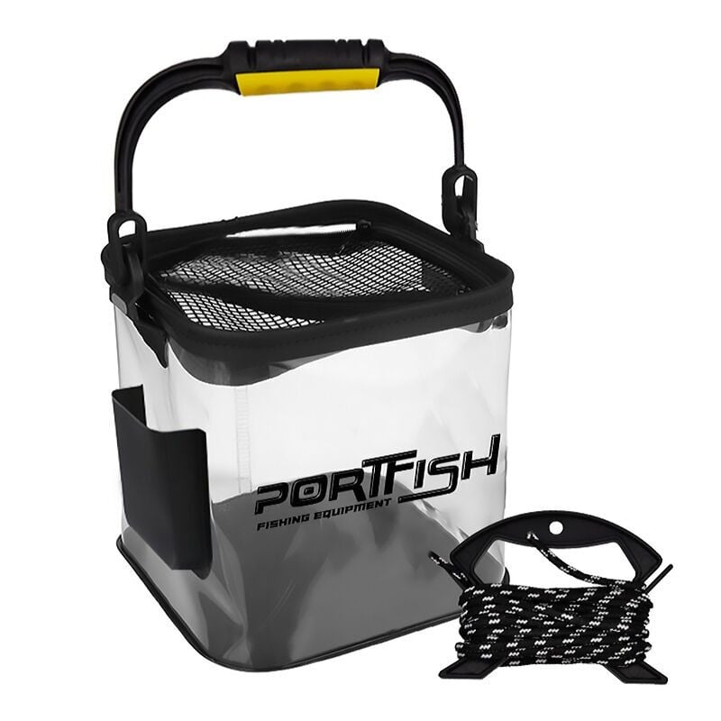 Portfish Şeffaf  20*20 cm  Kova