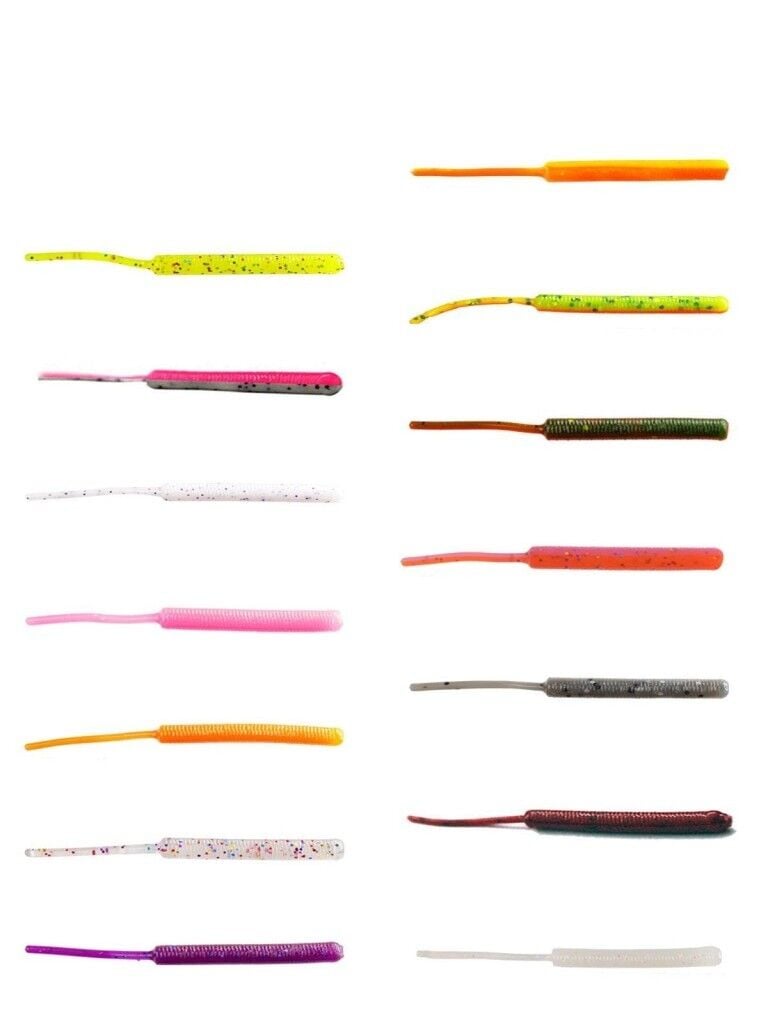 Fujin Baby Worm 5.2 cm Floating LRF Silikonu Pearl White Glow