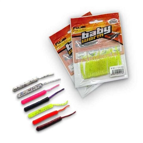 Fujin Baby Worm 5.2 cm Floating LRF Silikonu Pink Glow(Pembe)