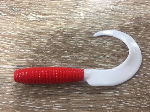 Twister Silikon 9cm Beyaz Orak Kuyruk