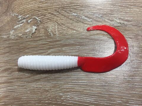 Twister Silikon 9cm Kırmızı Orak Kuyruk