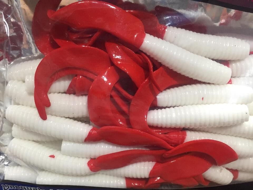 Twister Silikon 9cm Kırmızı Orak Kuyruk