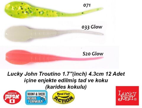 Lucky John Troutino 1.7''(inch) 4.3cm 12 Adet