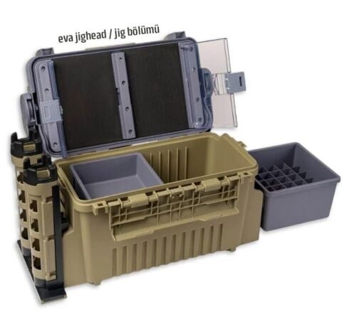 Fubelo BigBox Large Profesyonel Balıkçı Çantası -  Haki Yeşil