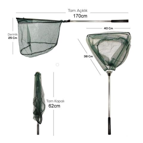 Katlanır Kepçe V Kafa 40 cm Torlu