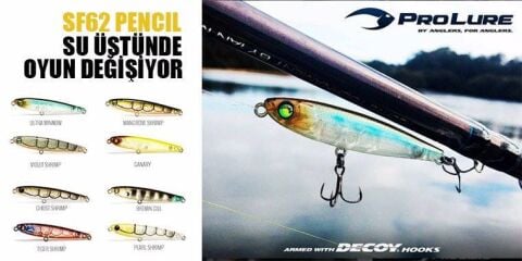 Pro Lure SF62 PENCIL 6.2cm 3.4gr (Su üstü)